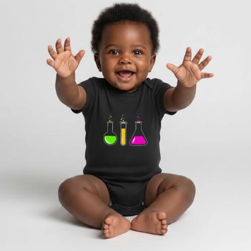 Colorful Chemistry - Organic Short Sleeve Baby Bodysuit