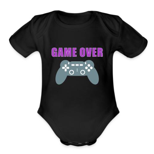 Game Over Gamer Controller Design - Organic Short Sleeve Baby Bodysuit