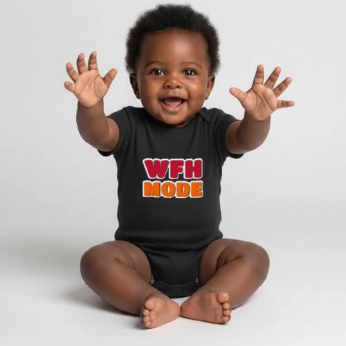 WFH Mode Remote Work Lifestyle Design - Organic Short Sleeve Baby Bodysuit