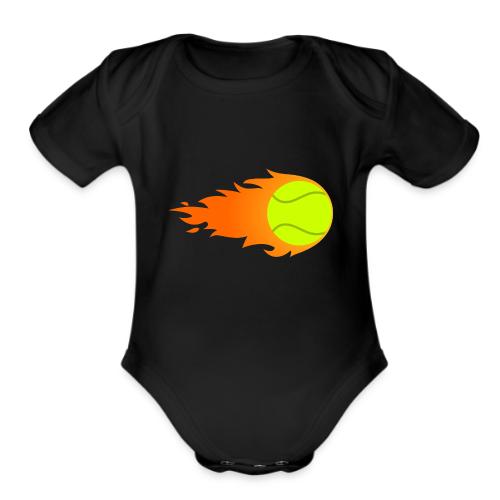 Tennis Ball - Organic Short Sleeve Baby Bodysuit