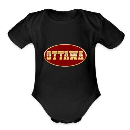 Golden Pulse – Ottawa - Organic Short Sleeve Baby Bodysuit
