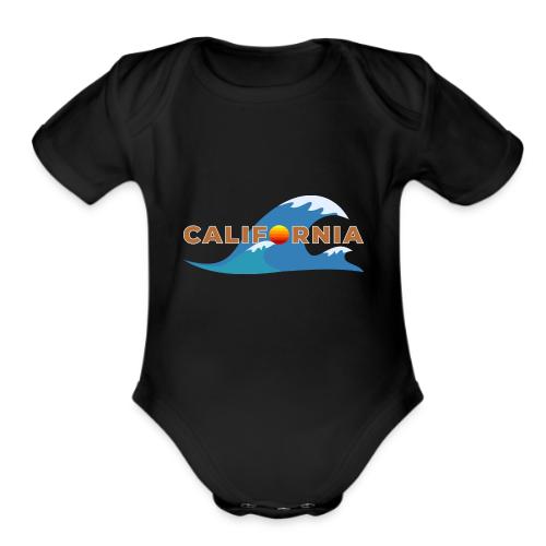 Blue Wave California - Organic Short Sleeve Baby Bodysuit