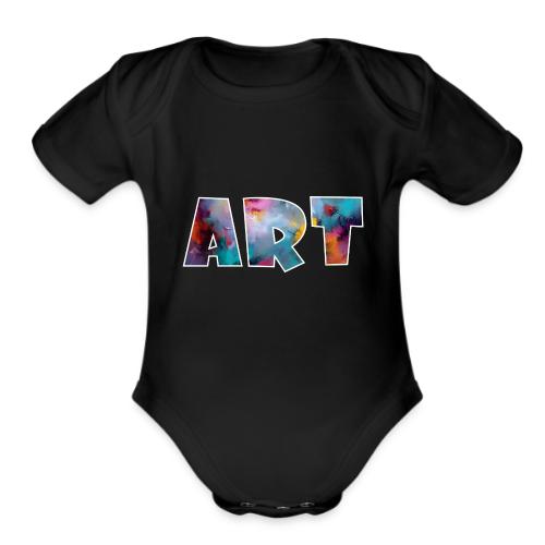 Art in Color - Organic Short Sleeve Baby Bodysuit