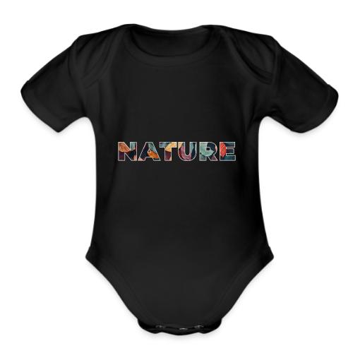 Nature in Every Letter - Organic Short Sleeve Baby Bodysuit