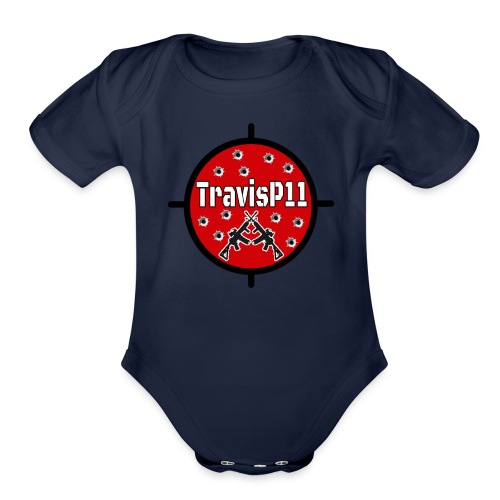 travisp11 transparent - Organic Short Sleeve Baby Bodysuit