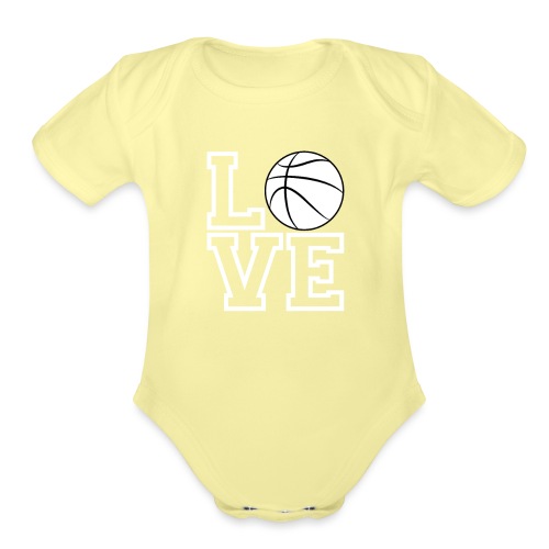 Love & Basketball - Organic Short Sleeve Baby Bodysuit