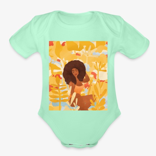 Daydreamer Goddess - Organic Short Sleeve Baby Bodysuit