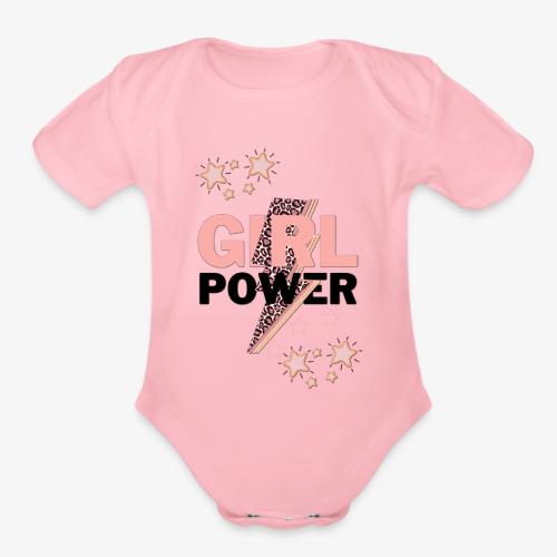 Girl Power - Organic Short Sleeve Baby Bodysuit