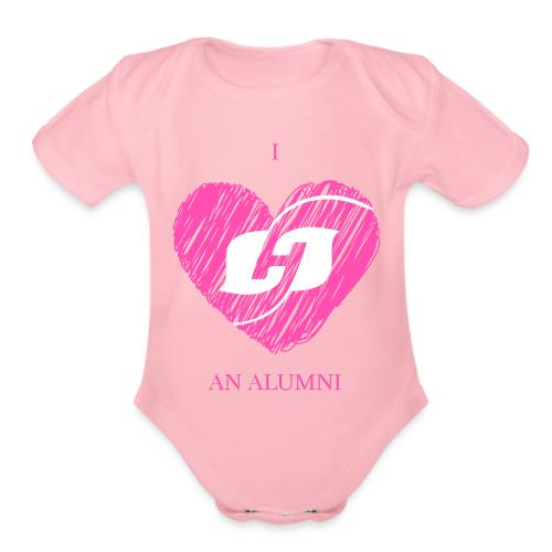 I HEART AN ALUMNI - Organic Short Sleeve Baby Bodysuit