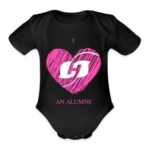 I HEART AN ALUMNI - Organic Short Sleeve Baby Bodysuit