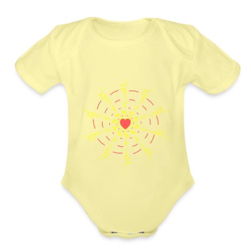 all is well / encouraging / it is well - Organic Short Sleeve Baby Bodysuit