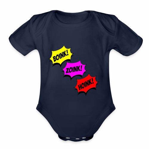 Boink Zoink Hoink - Organic Short Sleeve Baby Bodysuit