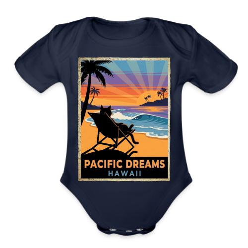 Pacific Dreams Hawaii - Organic Short Sleeve Baby Bodysuit