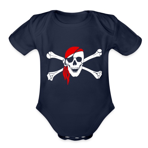 pirate 47705 - Organic Short Sleeve Baby Bodysuit