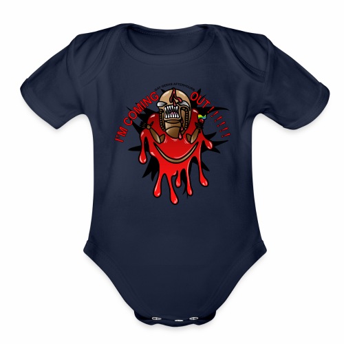 I'm Coming Out! - Organic Short Sleeve Baby Bodysuit