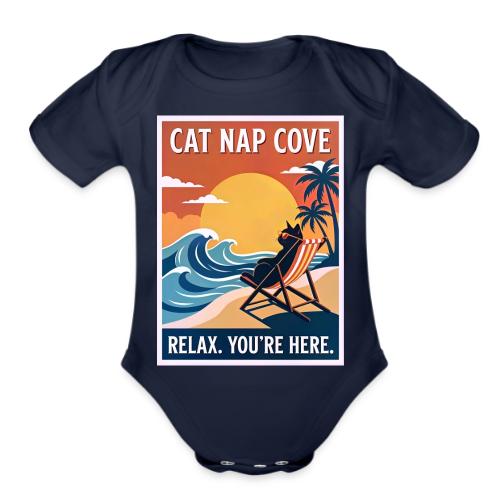 Cat Nap Cove - Organic Short Sleeve Baby Bodysuit