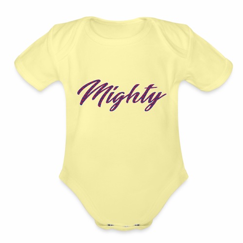 Mighty - Organic Short Sleeve Baby Bodysuit