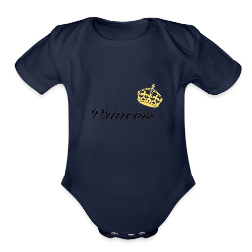 Princess - Organic Short Sleeve Baby Bodysuit
