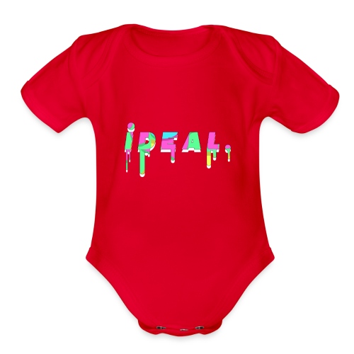 Ideal Acid Drip Logo - Organic Short Sleeve Baby Bodysuit