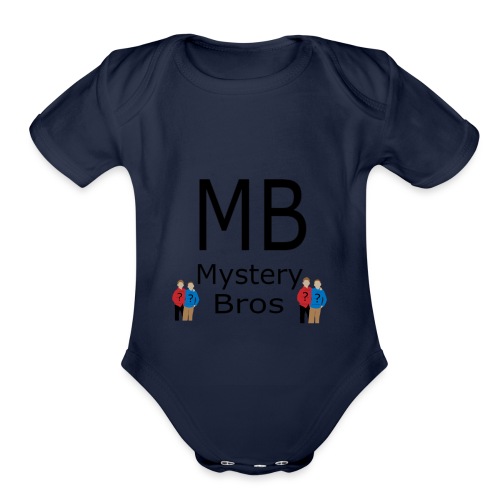 Mystery Bros T-Shirt Logo - Organic Short Sleeve Baby Bodysuit