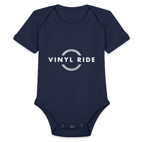 Vinyl Ride Logo - Organic Short Sleeve Baby Bodysuit