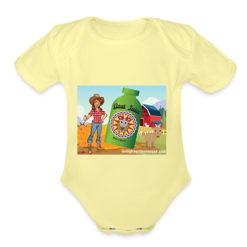 Nicole Sauce's Goat Juice - Organic Short Sleeve Baby Bodysuit