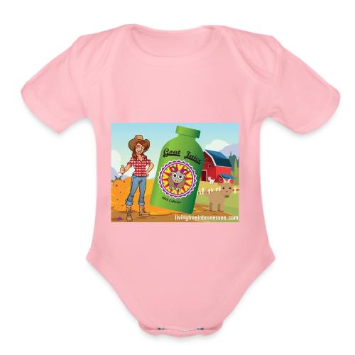Nicole Sauce's Goat Juice - Organic Short Sleeve Baby Bodysuit