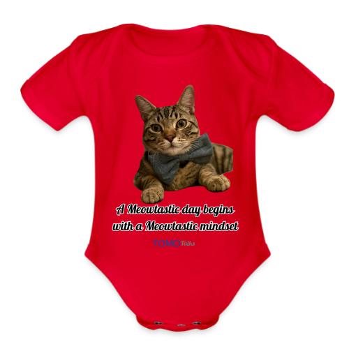 Meowtastic Mindset - Organic Short Sleeve Baby Bodysuit