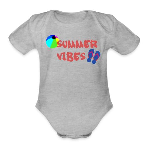 Summer Vibes - Organic Short Sleeve Baby Bodysuit