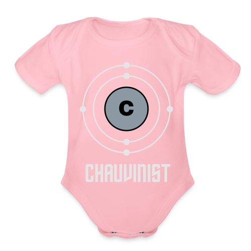 Carbon Chauvinist Electron - Organic Short Sleeve Baby Bodysuit