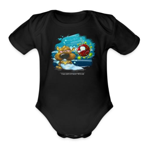 the tragic of life - Organic Short Sleeve Baby Bodysuit