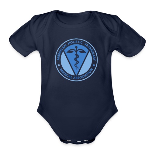 AVHMA 2021 Two Tone Logo - Organic Short Sleeve Baby Bodysuit