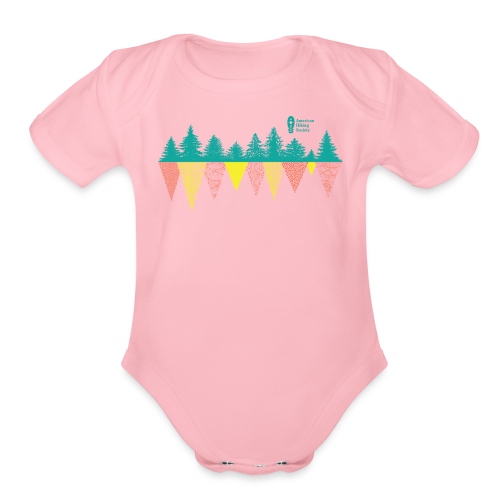 Treeline Geometry - Organic Short Sleeve Baby Bodysuit