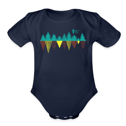 Treeline Geometry - Organic Short Sleeve Baby Bodysuit