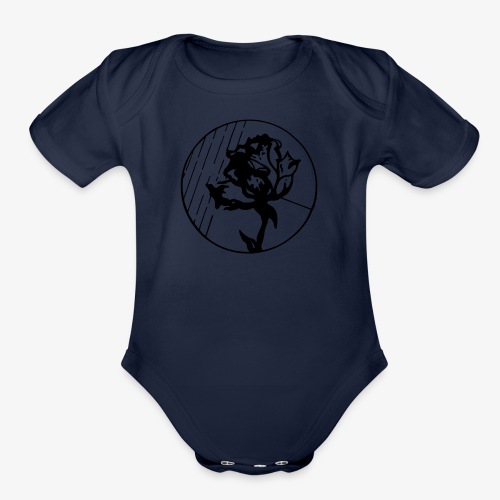 BlackFlower - Organic Short Sleeve Baby Bodysuit