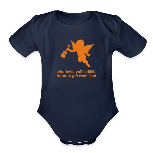 Ukulele Definition - Organic Short Sleeve Baby Bodysuit