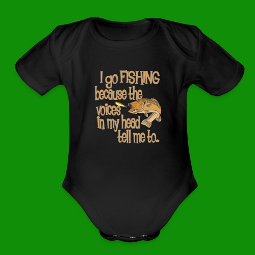 Fishing Voices - Organic Short Sleeve Baby Bodysuit