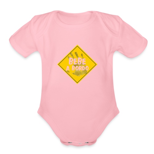 BABY ON BOARD - Organic Short Sleeve Baby Bodysuit