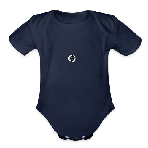 S Logo - Organic Short Sleeve Baby Bodysuit