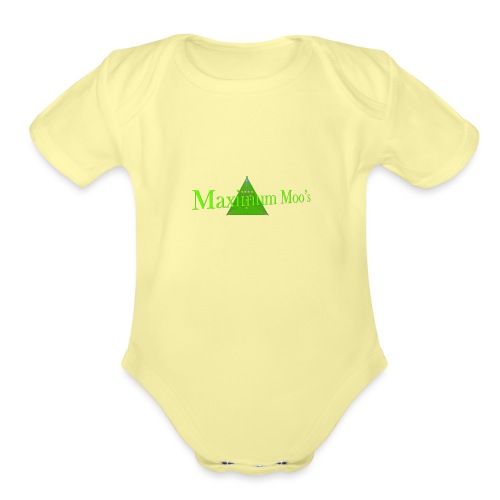Maximum Moos - Organic Short Sleeve Baby Bodysuit