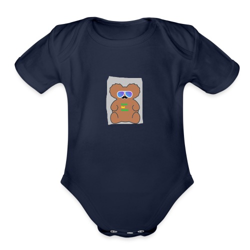 Aussie Dad Gaming Koala - Organic Short Sleeve Baby Bodysuit