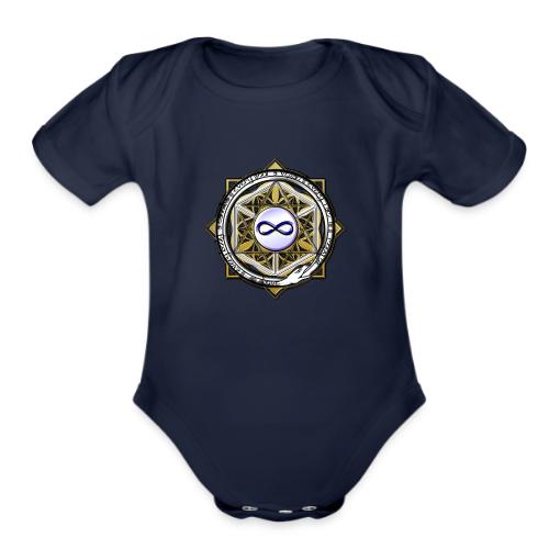 Statutes of the Divinely Realized - Mandala - - Organic Short Sleeve Baby Bodysuit