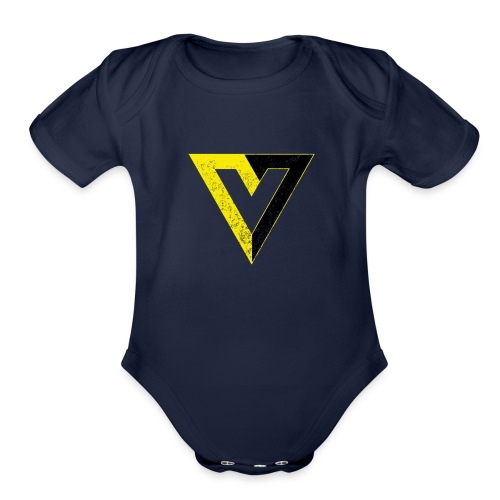 Voluntaryism Distressed - Organic Short Sleeve Baby Bodysuit
