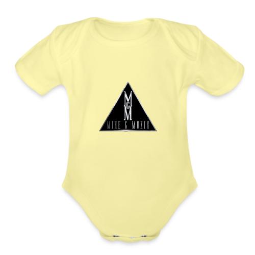 Mike G Muzik Logo - Organic Short Sleeve Baby Bodysuit