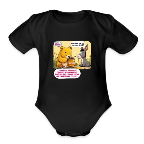 Honey Bear - Fire Tyrants - Organic Short Sleeve Baby Bodysuit