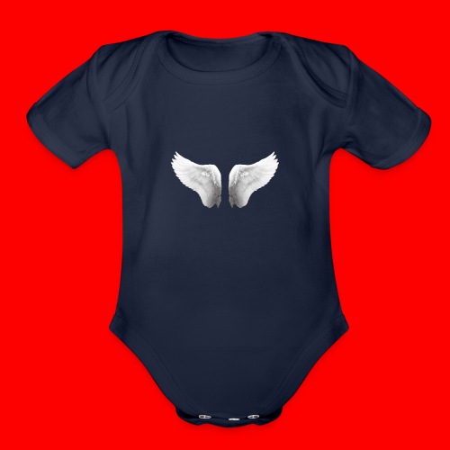 Angel Wings - Organic Short Sleeve Baby Bodysuit