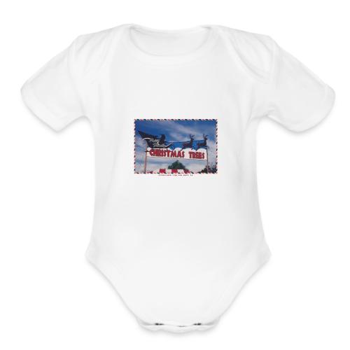 Priut Christmas Tree Shop - Organic Short Sleeve Baby Bodysuit