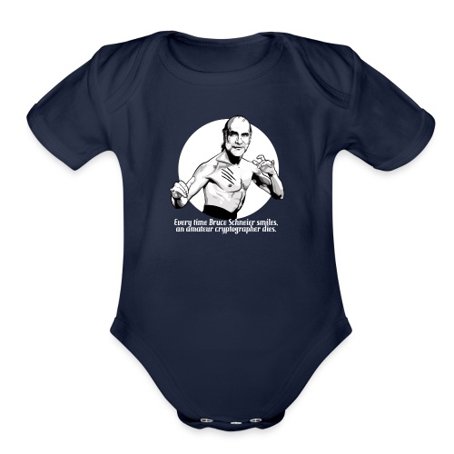Bruce Schneier Fact #24b - Organic Short Sleeve Baby Bodysuit