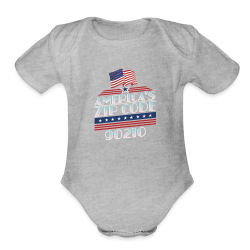90210 Americas ZipCode Merchandise - Organic Short Sleeve Baby Bodysuit