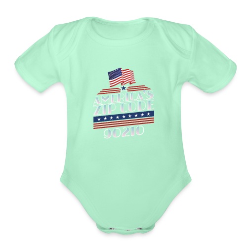 90210 Americas ZipCode Merchandise - Organic Short Sleeve Baby Bodysuit